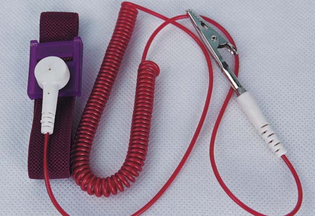 單回路帶鱷魚夾防靜電有繩手腕帶